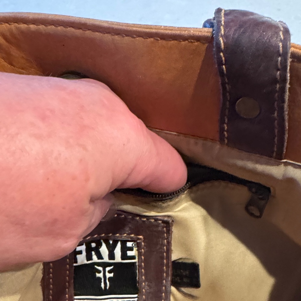 FRYE AND CO. Brown Leather Tote vintage really cool - Picture 4 of 9